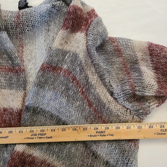 intro Casual Elegance Wool Mohair Open Front Loose Knit Cardigan Plus Size 1X - Picture 6 of 9